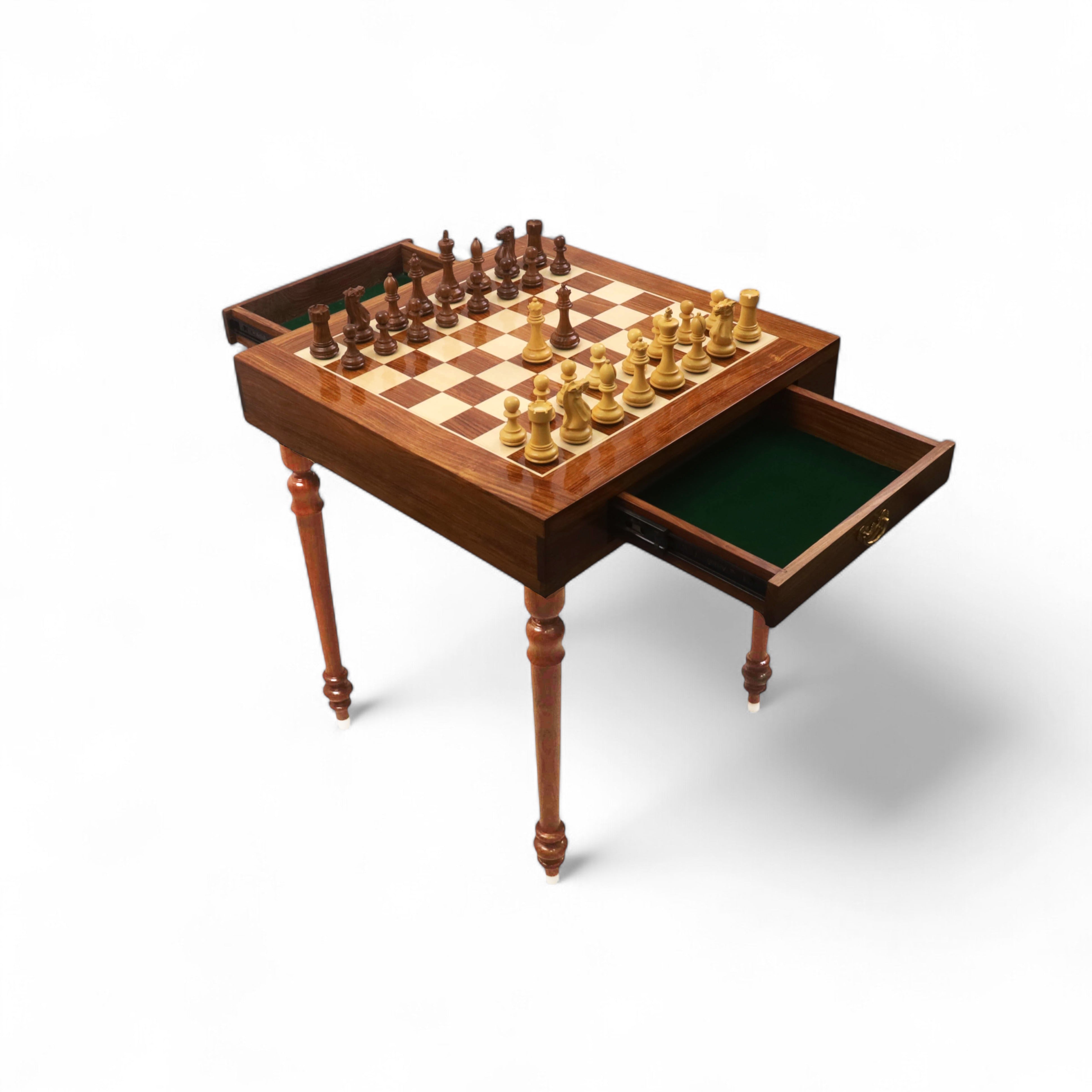 23" Tournament Chess Board Table with 4.1" Pro Staunton Weighted Woode — free download