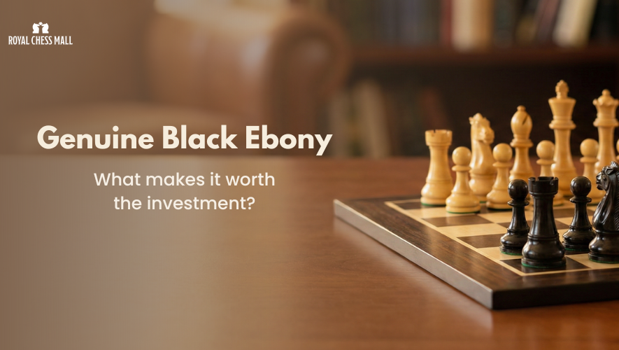 Discover why Ebony is the ultimate wood for chess pieces. Explore the rare density, durability, and artisan craft that make our luxury wooden chess sets worth buying.