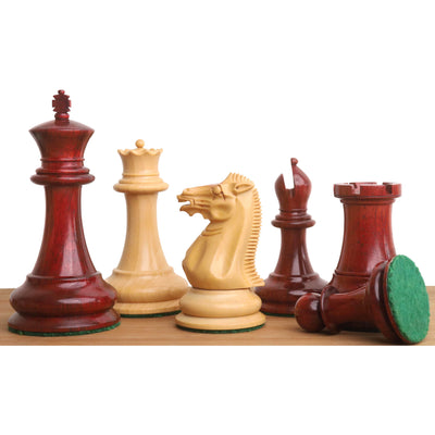 1849 Jacques Cook Staunton Collectors Chess Set - Chess Pieces Only- Bud Rosewood -3.75"