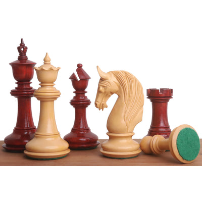 4.6" Bath Luxury Staunton Chess Set - Chess Pieces Only - Bud Rosewood - Triple Weight