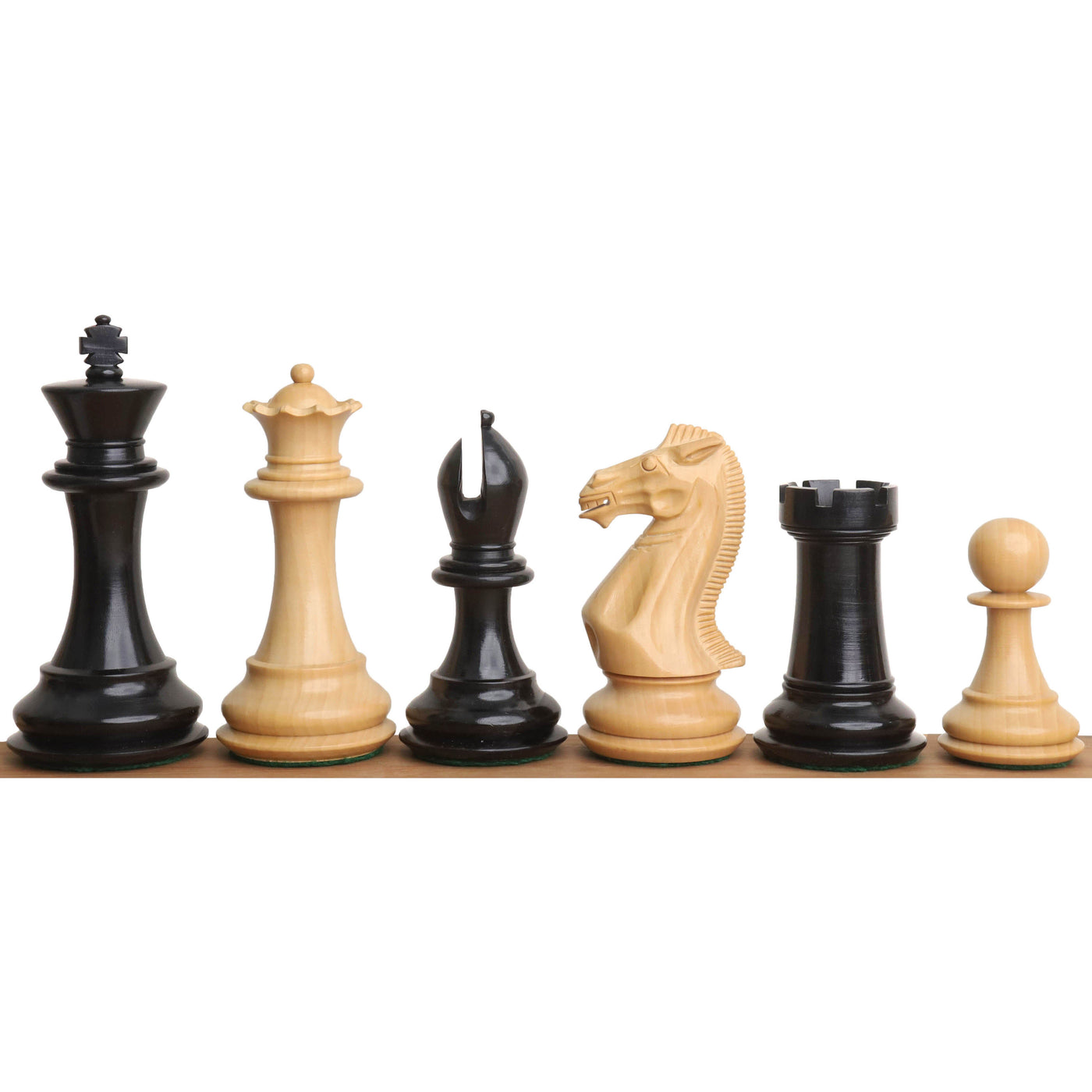 4.1" Traveller Staunton Luxury Chess Set - Chess Pieces Only-Triple Weighted Ebony Wood