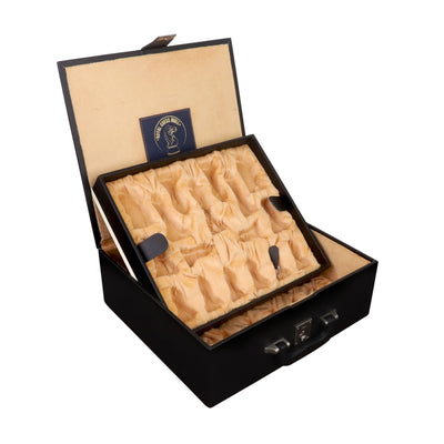Combo of 4.4" Dragon Luxury Staunton Chess Set - Pieces in Bud Rosewood with Board and Box