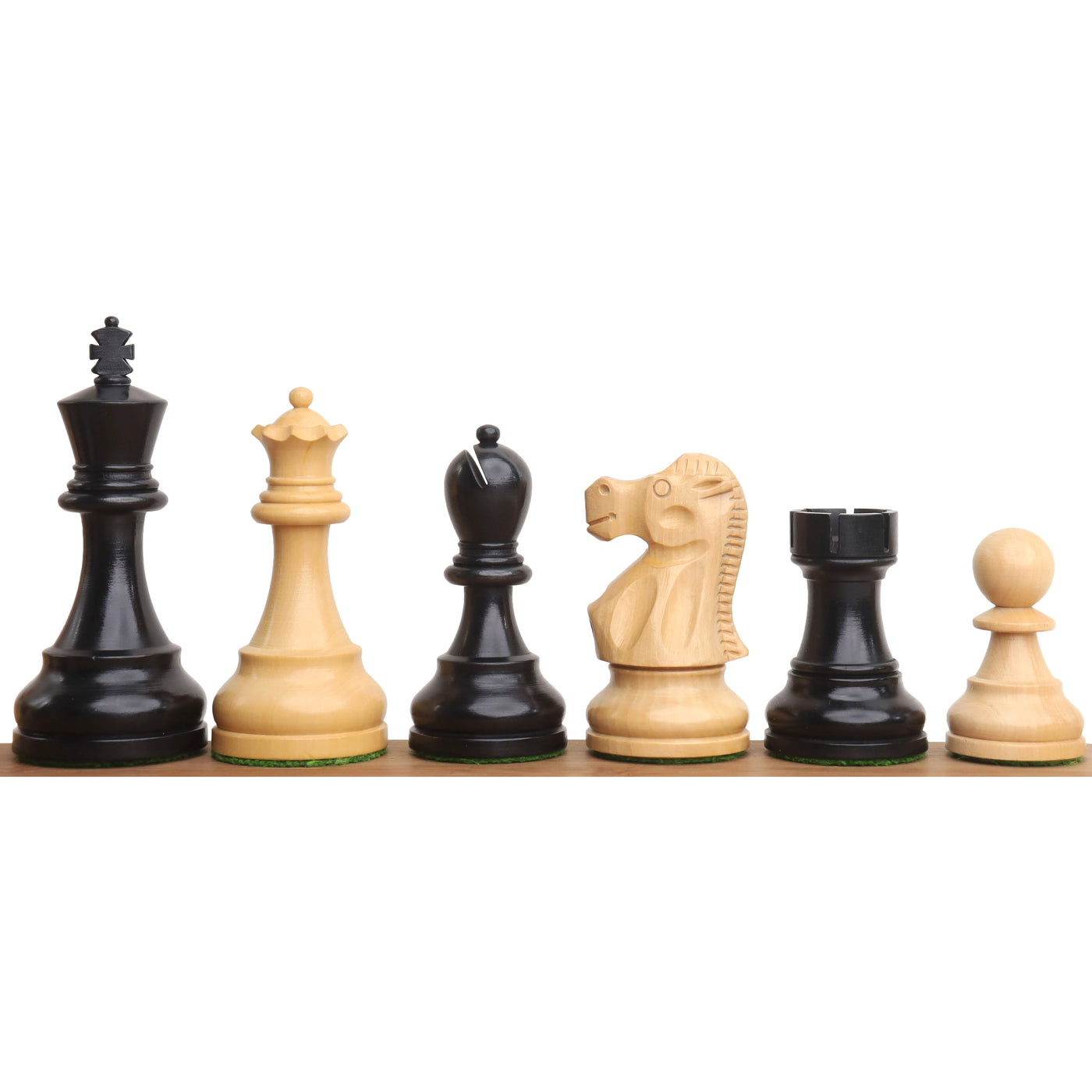 3.8" Reykjavik Series Staunton Chess Set - Chess Pieces Only - Weighted Boxwood
