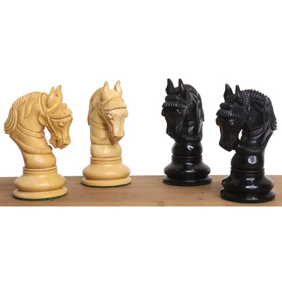 4.5" Imperator Luxury Staunton Chess Set - Chess Pieces Only - Ebony Wood -Triple Weight