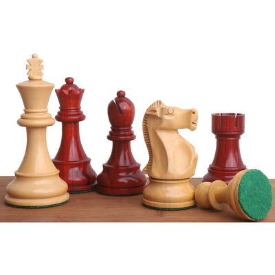 1972 Championship Fischer Spassky Chess Set - Chess Pieces Only -Triple Weighted Bud Rosewood