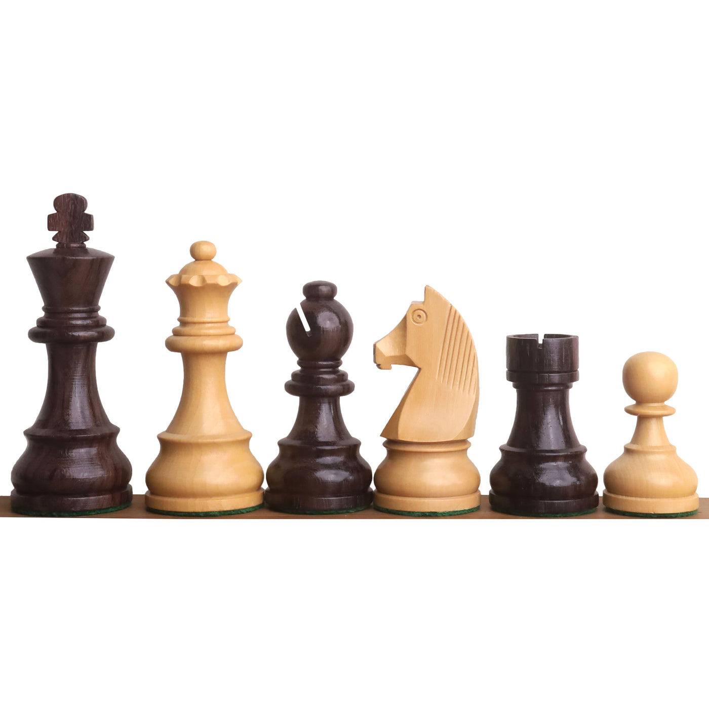 Slightly Imperfect 3.9" Tournament Chess Set- Chess Pieces Only - Rosewood with Extra Queens