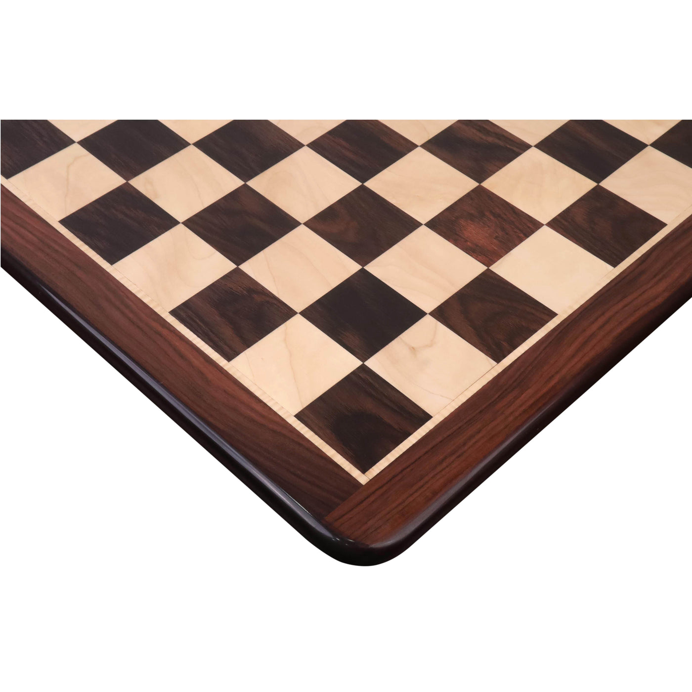 25 inches Large Chess board in Rosewood & Maple Wood - 65 mm Square