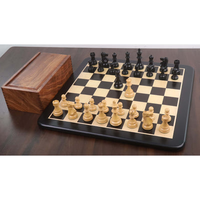 1972 Championship Fischer Spassky Chess Set - Chess Pieces Only - Double Weighted Ebony wood