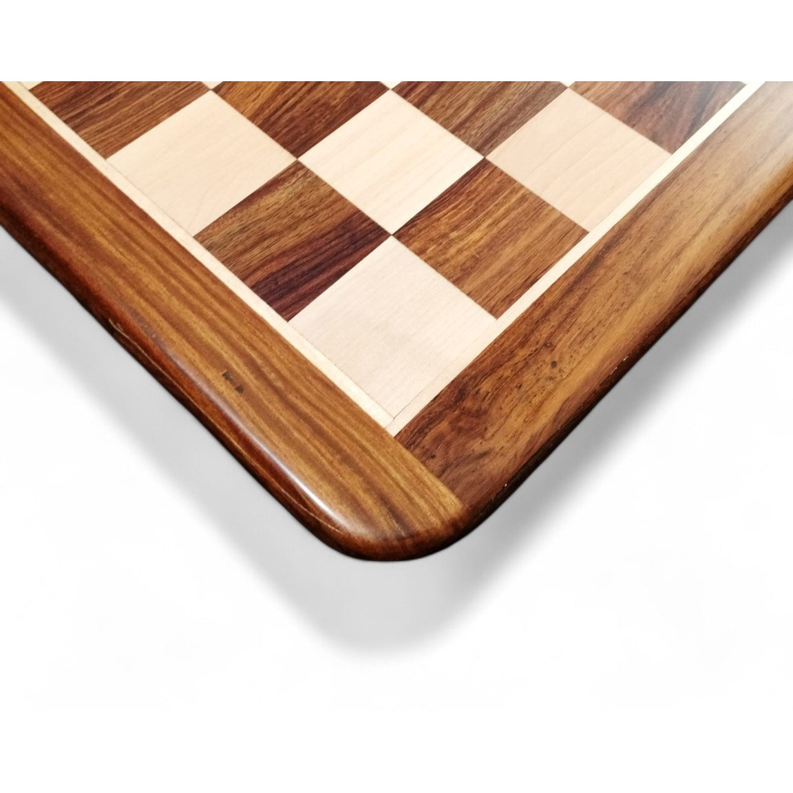 19" Inlaid Wood Chess board -Golden Rosewood & Maple Wood