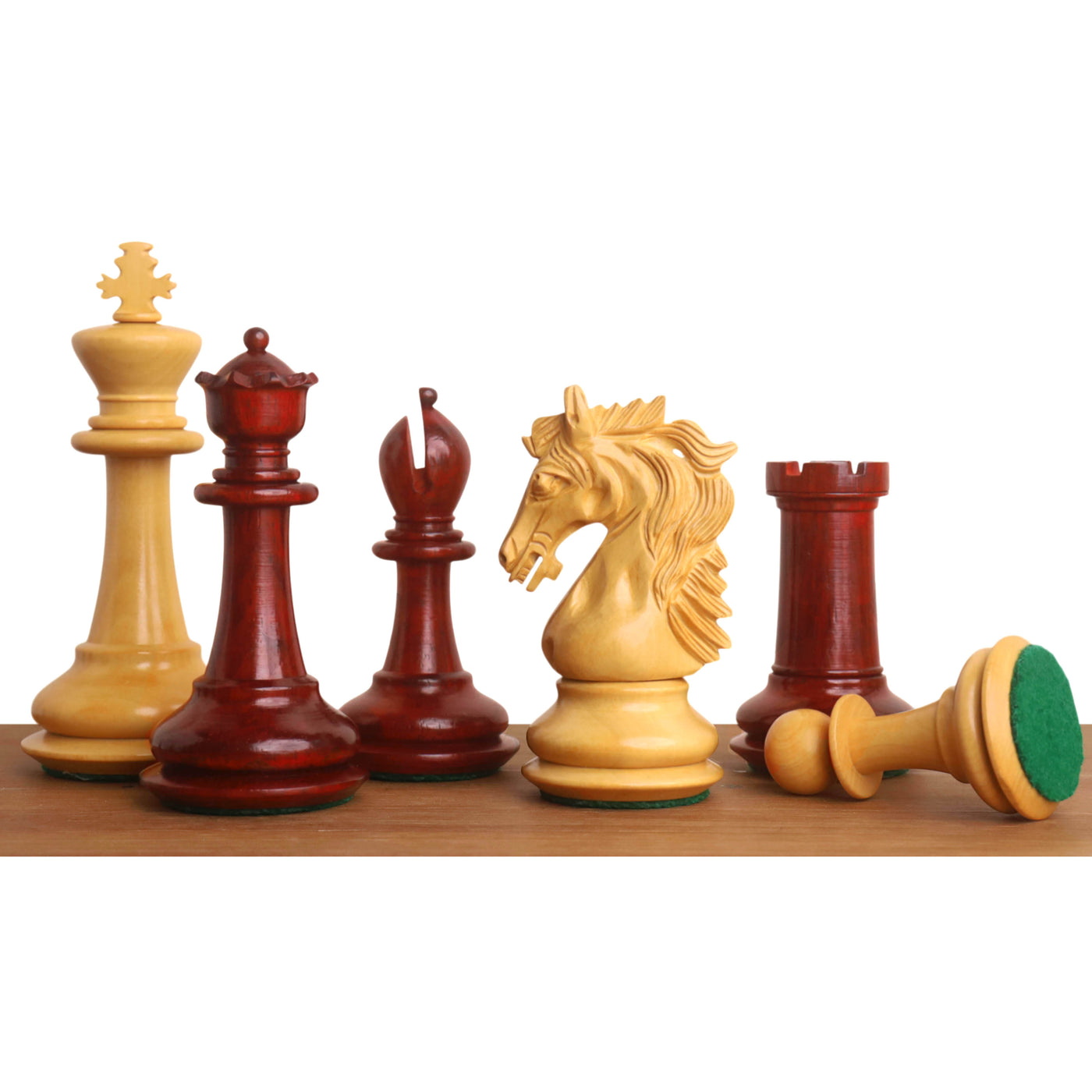 3.9" Heritage Series Staunton Chess set- Chess Pieces Only- Bud Rosewood & Boxwood