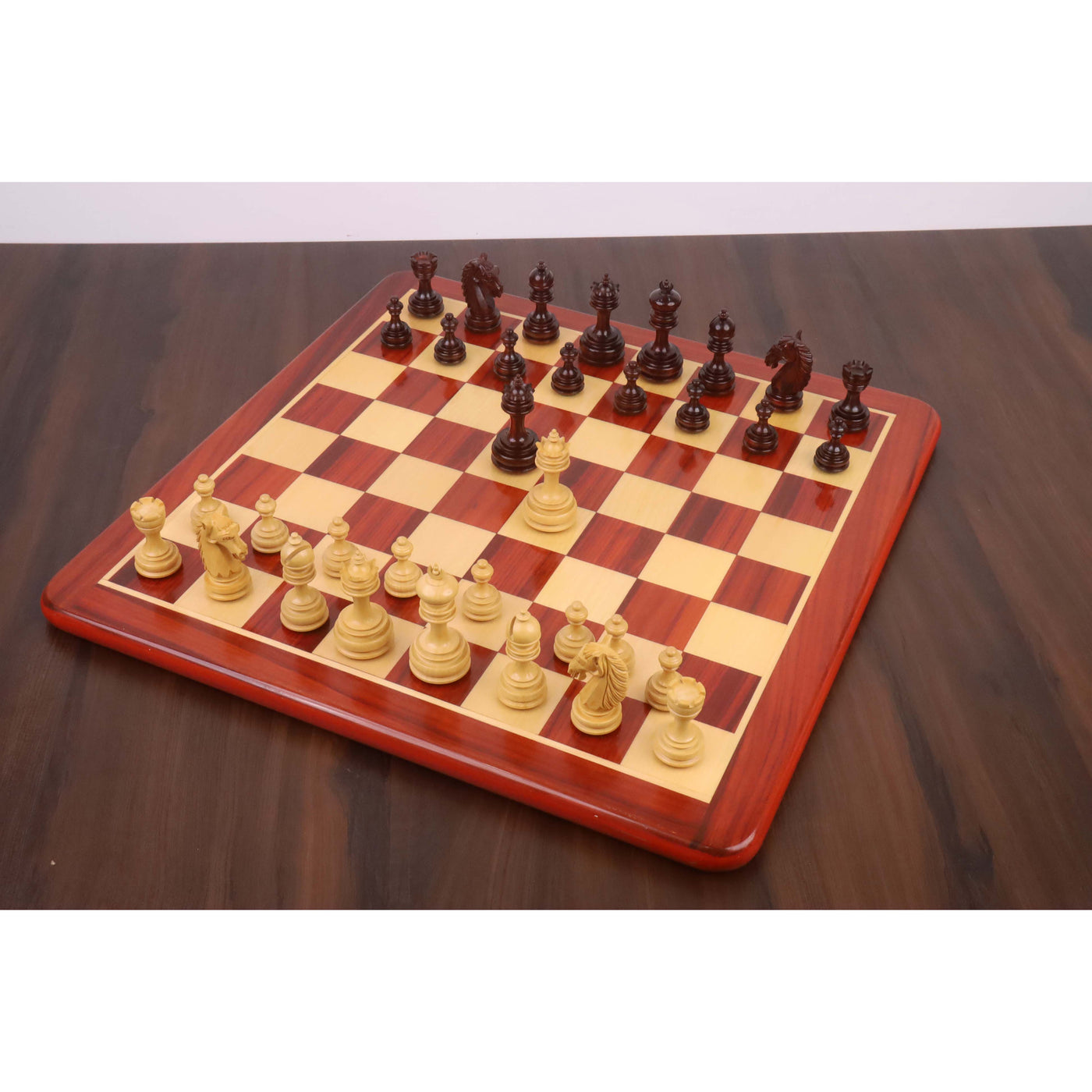 3.3" Moonlit Majesty Luxury Chess Set- Chess Pieces Only - Bud Rosewood & Boxwood