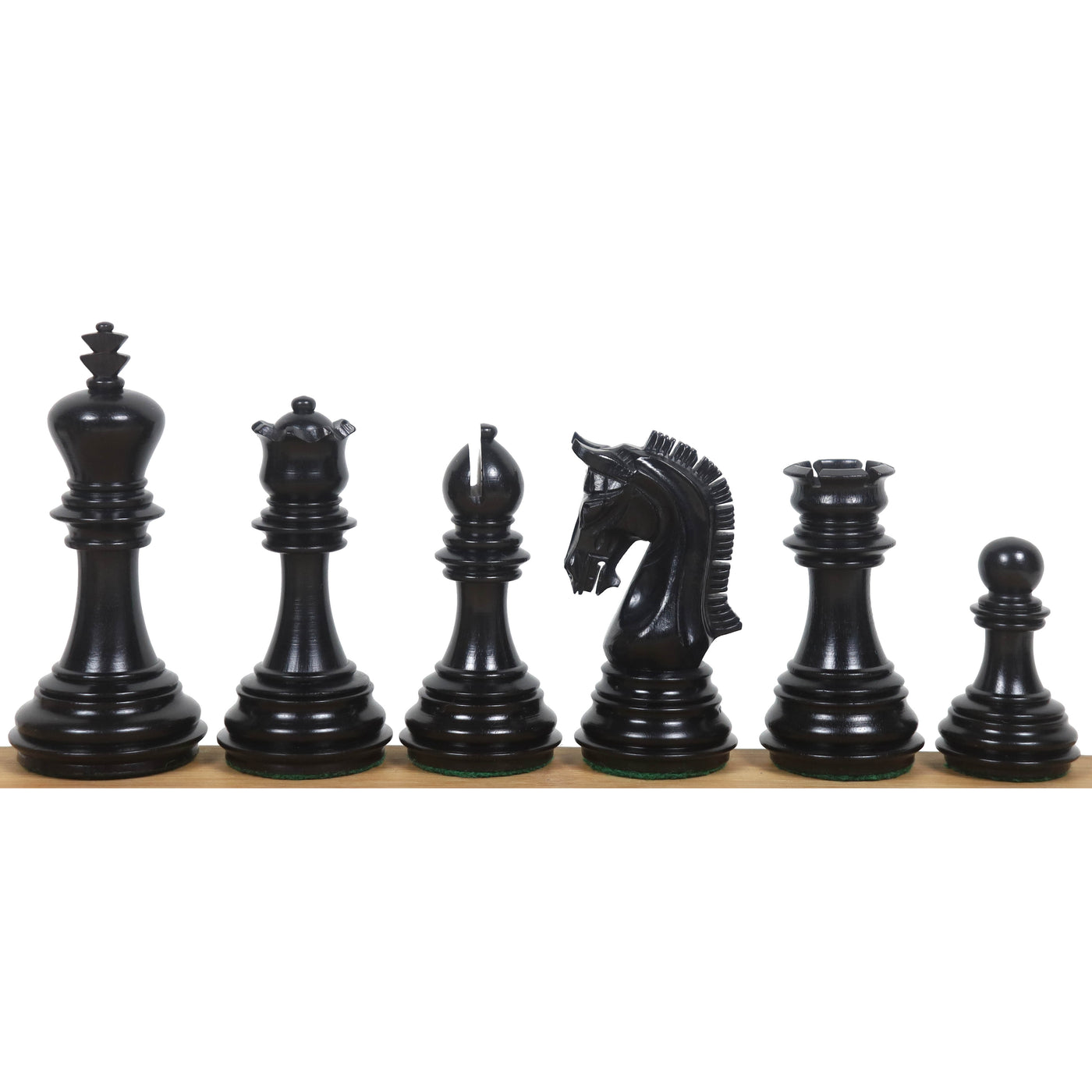 Combo of 3.8" Imperial Staunton Luxury Chess Set - Pieces in Ebony Wood with 21" Ebony Board and Box