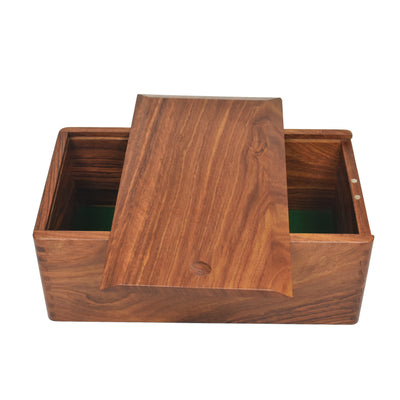 3.9" Zadar Series Modern Minimalist Combo Chess Set - Pieces in Golden Rosewood with Borderless Board and Box