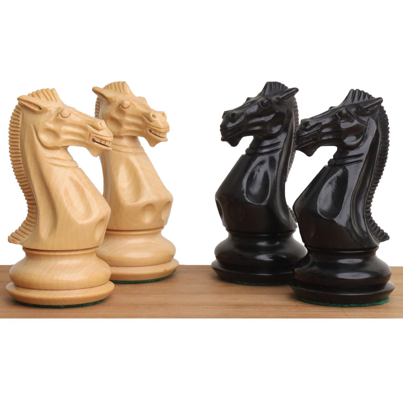 4.1" Traveller Staunton Luxury Chess Set - Chess Pieces Only-Triple Weighted Ebony Wood