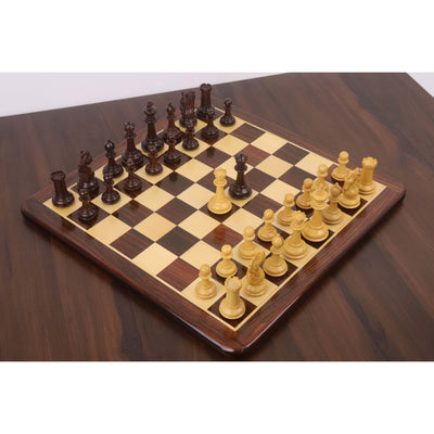 3.9" Heritage Series Staunton Chess set- Chess Pieces Only- Rosewood & Boxwood