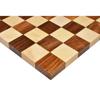 3.9" Minimalist Berliner Combo Chess set-Chess pieces with board and box - Golden Rosewood