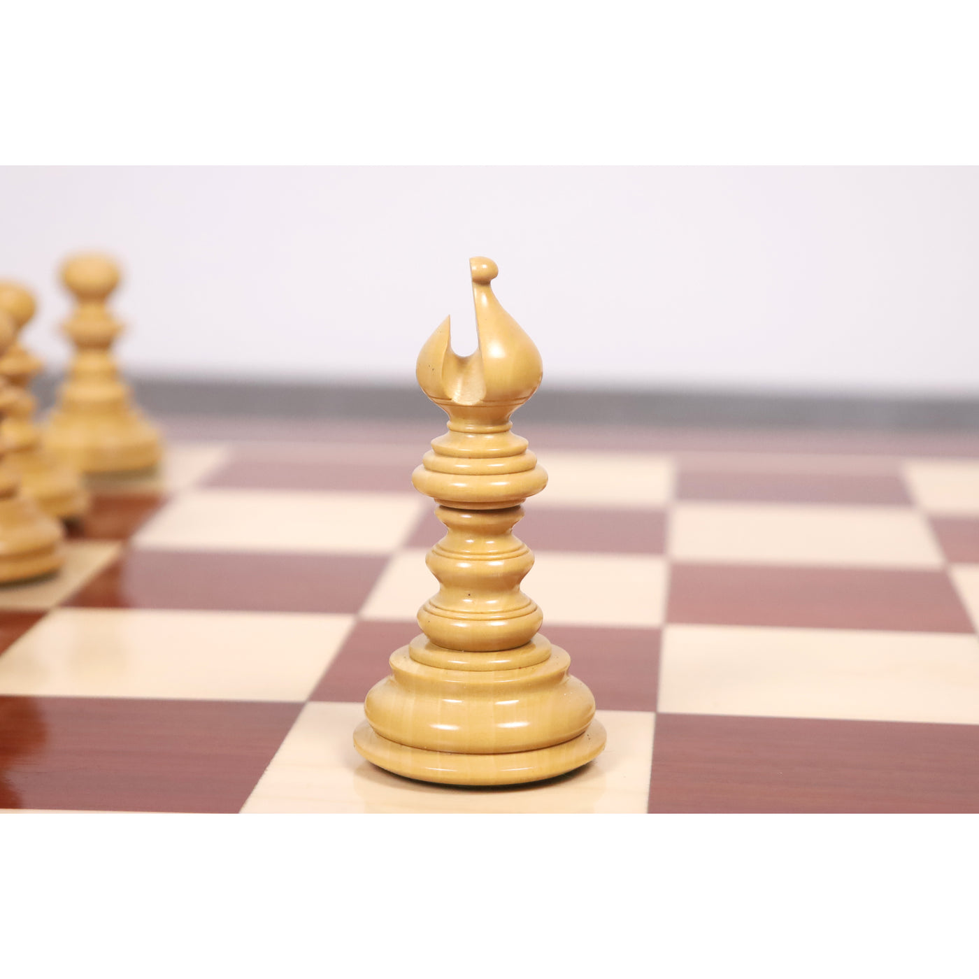 Slightly Imperfect 4.3" Marengo Luxury Staunton Chess Set- Chess Pieces Only- Bud Rosewood Triple Weight