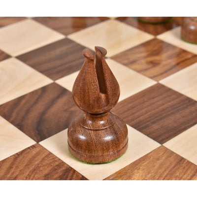 3.1" Library Series Staunton Chess Set - Chess Pieces Only - Weighted Boxwood & Acacia