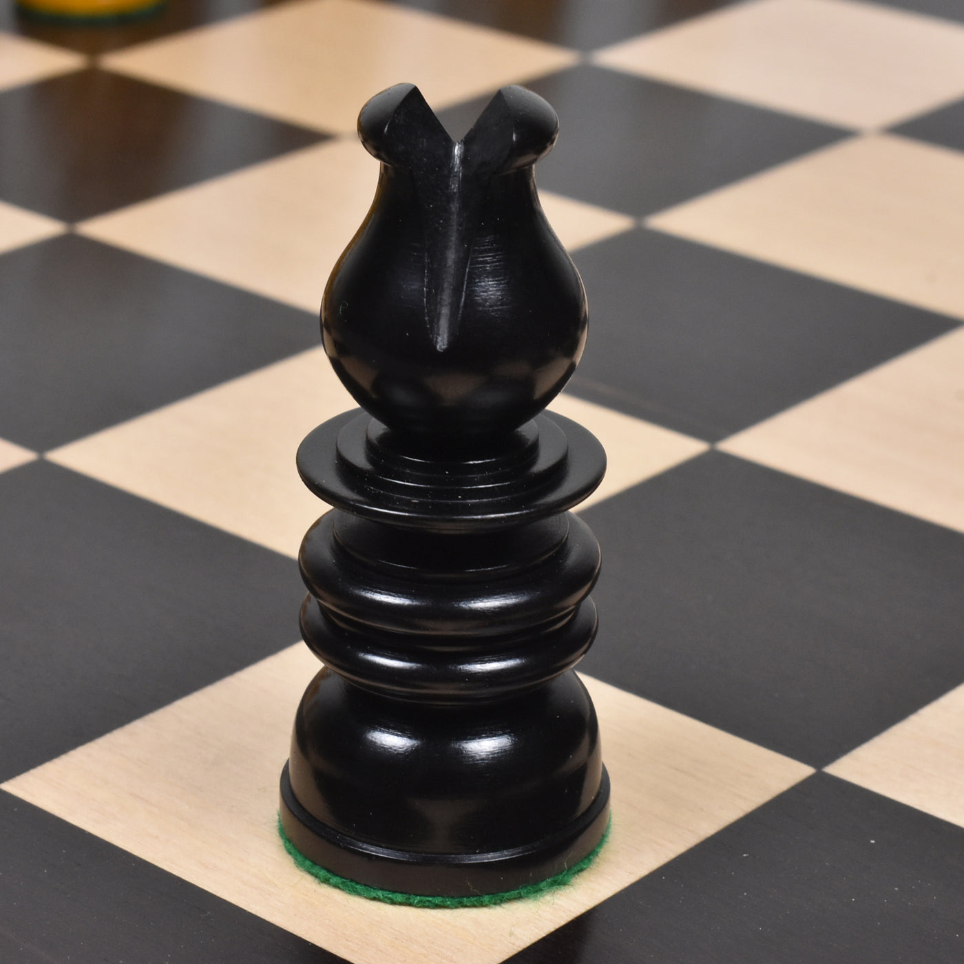 Slightly Imperfect 4.3" St. George Pre-Staunton Calvert Chess Set- Chess Pieces Only-Antiqued Boxwood And Ebony