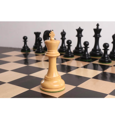 Combo of 4.3" Imperator Luxury Staunton Chess Set - Pieces in Ebony Wood with Board and Box