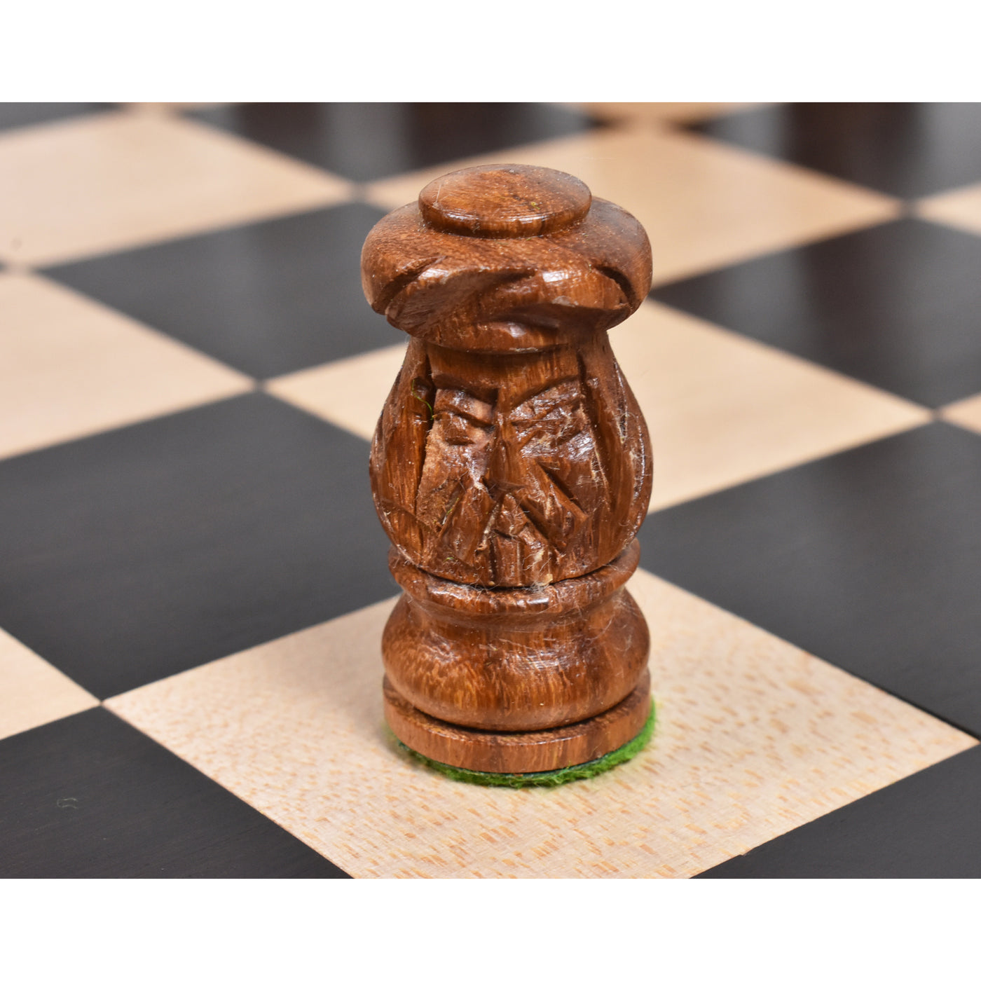 Slightly Imperfect 3.5" Crescent Mannequin Hand Carved Chess Set- Chess Pieces Only - Golden Rosewood