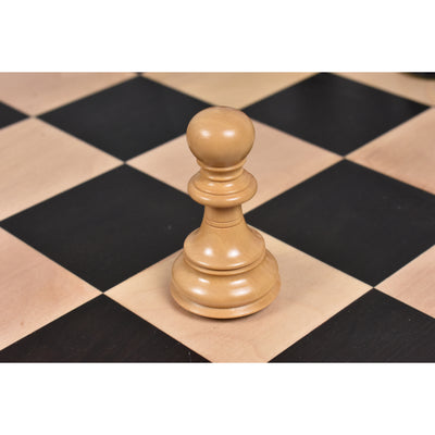 4.6" Prestige Luxury Staunton Chess Set - Chess Pieces Only -Natural Ebony Wood- Triple Weighted