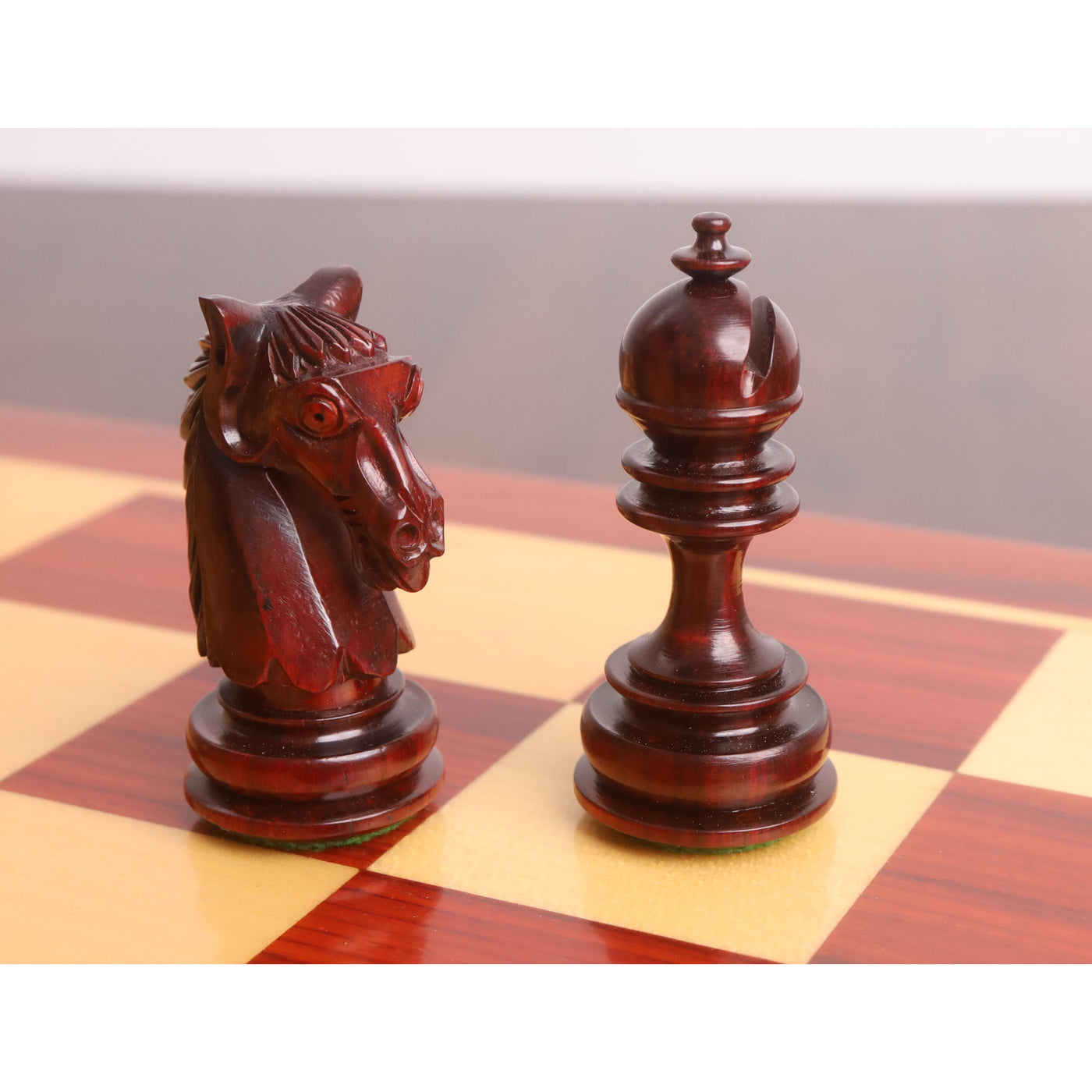 3.3" Moonlit Majesty Luxury Chess Set- Chess Pieces Only - Bud Rosewood & Boxwood