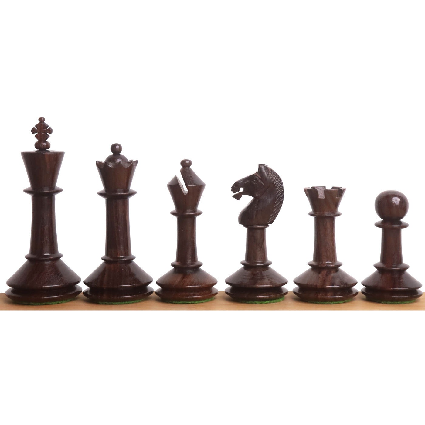 3.5" Monolith Miniature Chess Set- Chess Pieces Only - Rosewood & Boxwood