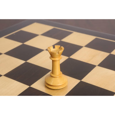 3.5" Monolith Miniature Chess Set- Chess Pieces Only - Ebonised Boxwood