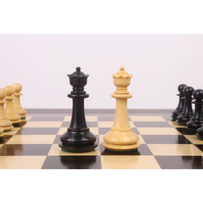 3.9" Heritage Series Staunton Chess set- Chess Pieces Only- Ebony Wood & Boxwood