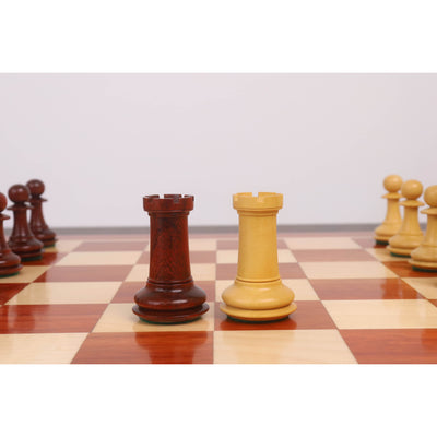 3.9" Heritage Series Staunton Chess set- Chess Pieces Only- Bud Rosewood & Boxwood