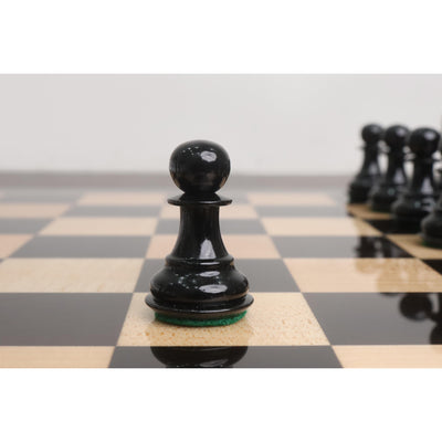 Slightly Imperfect 3" Pro Staunton Black & White Painted Wooden Chess Set - Chess Pieces Only