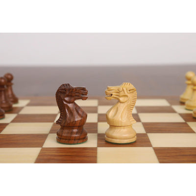 12” Minimalist Staunton Travel Chess Set – Elegant Non-Magnetic Gift Edition