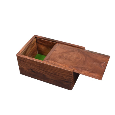 Combo of 3.6" Herman Ohme Minimalist Chess Set - Pieces in Weighted Golden Rosewood with Board & Box