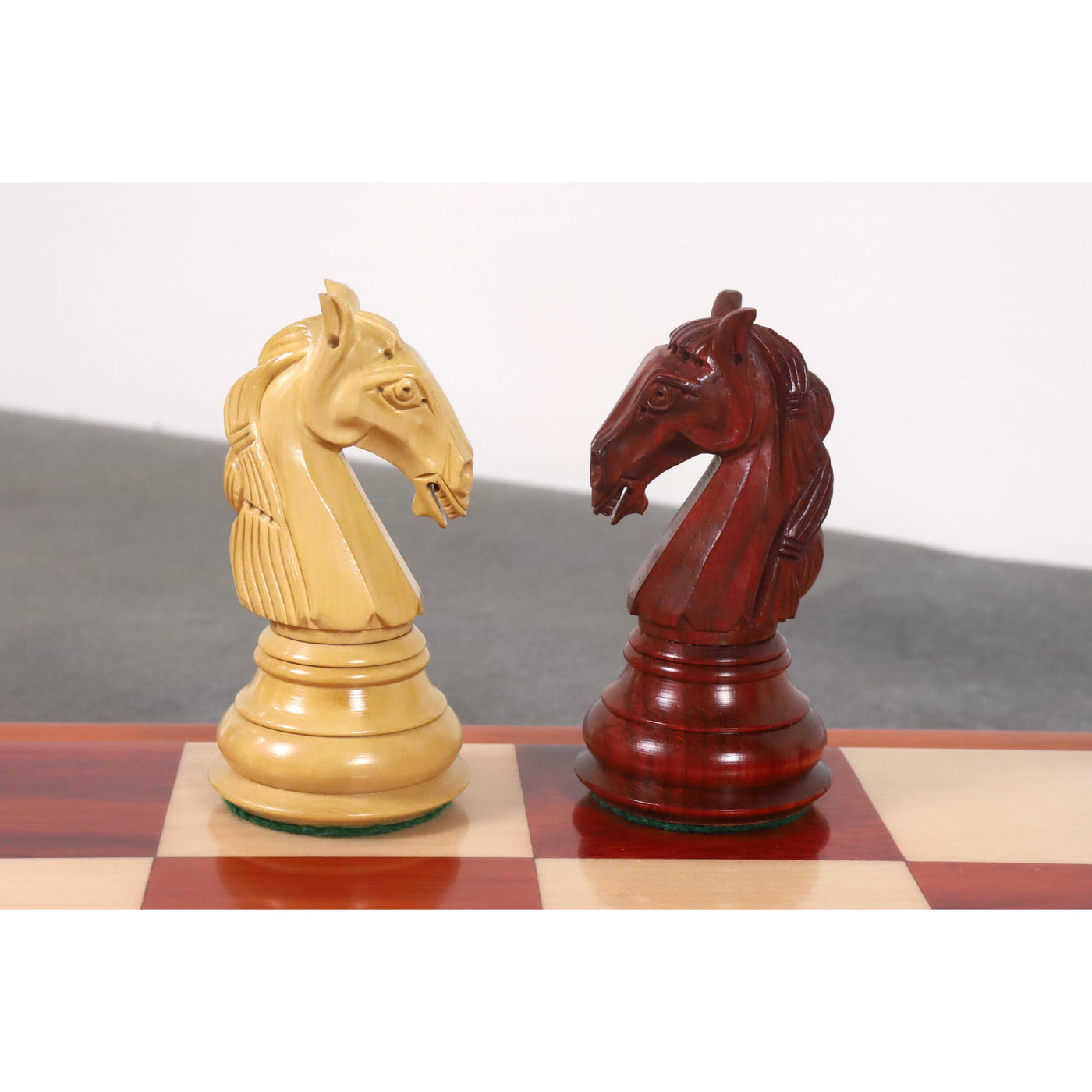 Combo of 4.6" Rare Columbian Luxury Chess Set - Pieces in Bud Rosewood with Board and Box
