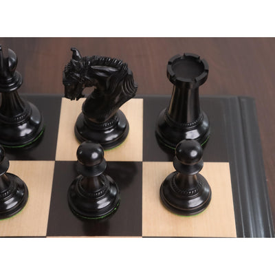 Combo of 4.3" Imperator Luxury Staunton Chess Set - Pieces in Ebony Wood with Board and Box