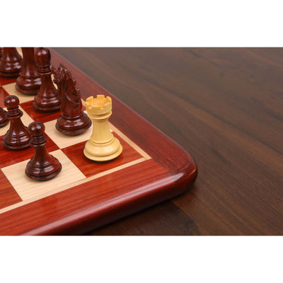 3.3" Spiraled Steed Luxury Chess Set- Chess Pieces Only - Bud Rosewood & Boxwood
