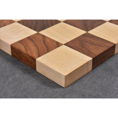 3.9" Minimalist Berliner Combo Chess set-Chess pieces with board and box - Golden Rosewood