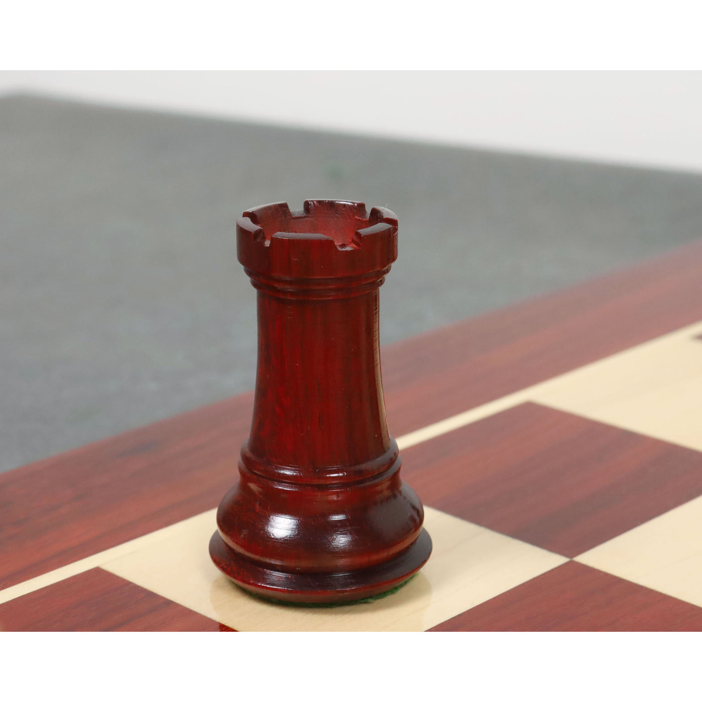 Slightly Imperfect 4.2" American Staunton Luxury Chess Set- Chess Pieces Only-Triple Weighted Budrose Wood