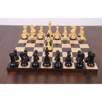 4" Sleek Staunton Luxury Chess Set - Chess Pieces Only - Triple Weighted Ebony Wood