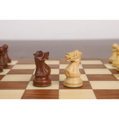 12” Minimalist Staunton Travel Chess Set – Elegant Non-Magnetic Gift Edition