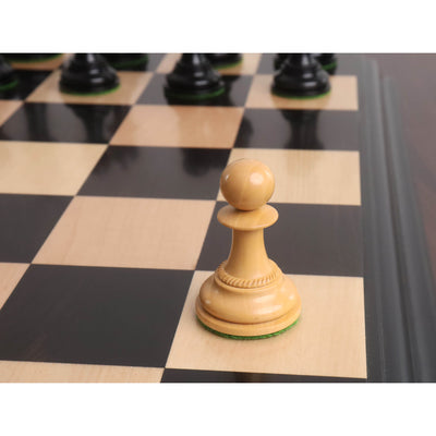 Combo of 4.3" Imperator Luxury Staunton Chess Set - Pieces in Ebony Wood with Board and Box