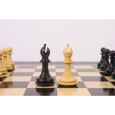 3.9" Heritage Series Staunton Chess set- Chess Pieces Only- Ebony Wood & Boxwood