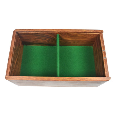 Combo of 4" Leningrad Staunton Chess Set - Pieces in Golden Rosewood with Board and Box