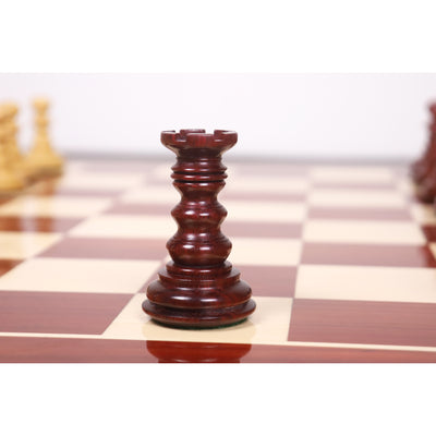 Combo of 4.3" Marengo Luxury Staunton Chess Set - Pieces in Bud Rosewood with Board and Box