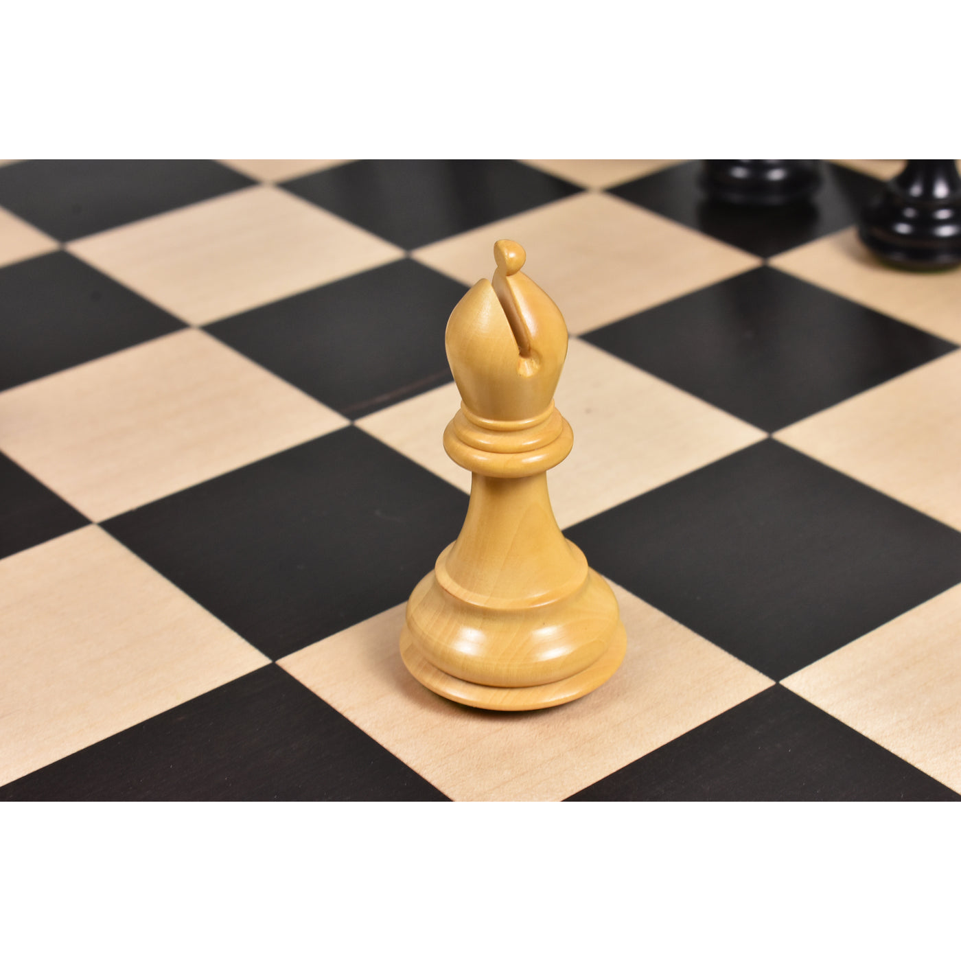 3.6" Professional Staunton Chessnut Sensor Compatible Set- Chess Pieces Only- Ebonised Boxwood