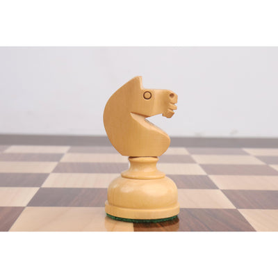 3.1" Library Combo Chess Set - Staunton Chess Pieces with Board and Box- Golden Rosewood