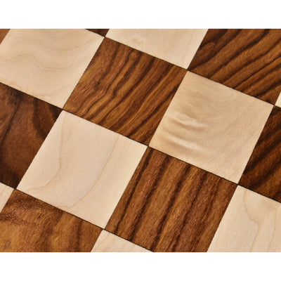 3.9" Minimalist Berliner Combo Chess set-Chess pieces with board and box - Golden Rosewood