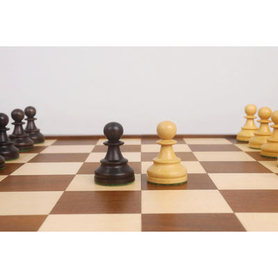 1950s' Fischer Dubrovnik Chess Pieces with Folding Style Dubrovnik Chess Board