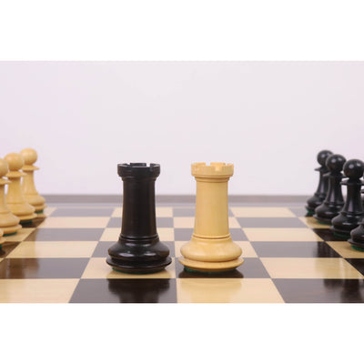 3.9" Heritage Series Staunton Chess set- Chess Pieces Only- Ebony Wood & Boxwood
